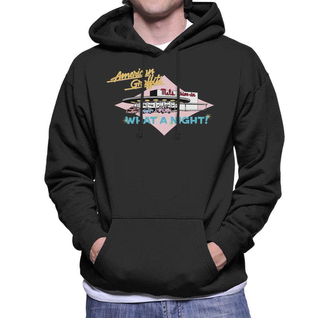 American Graffiti What A Night Men's Hooded Sweatshirt-ALL + EVERY