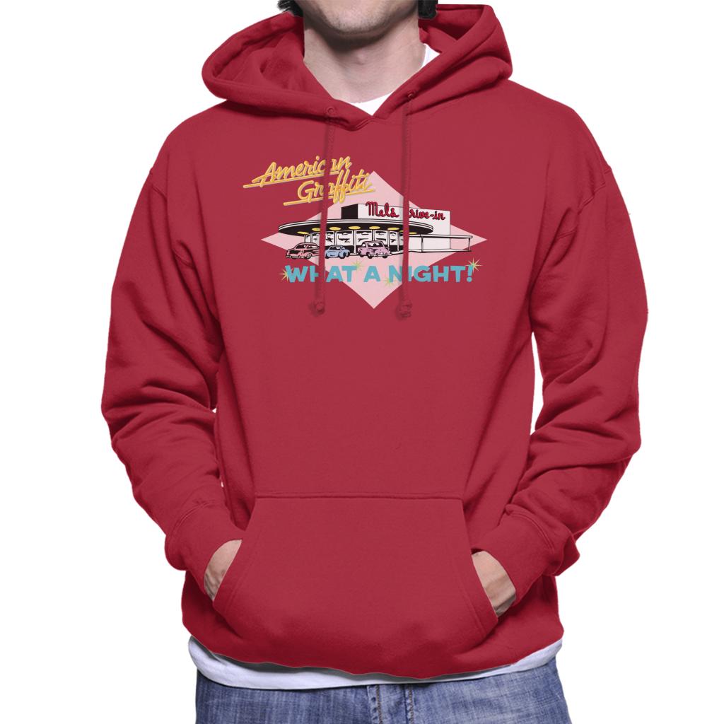 American Graffiti What A Night Men's Hooded Sweatshirt-ALL + EVERY