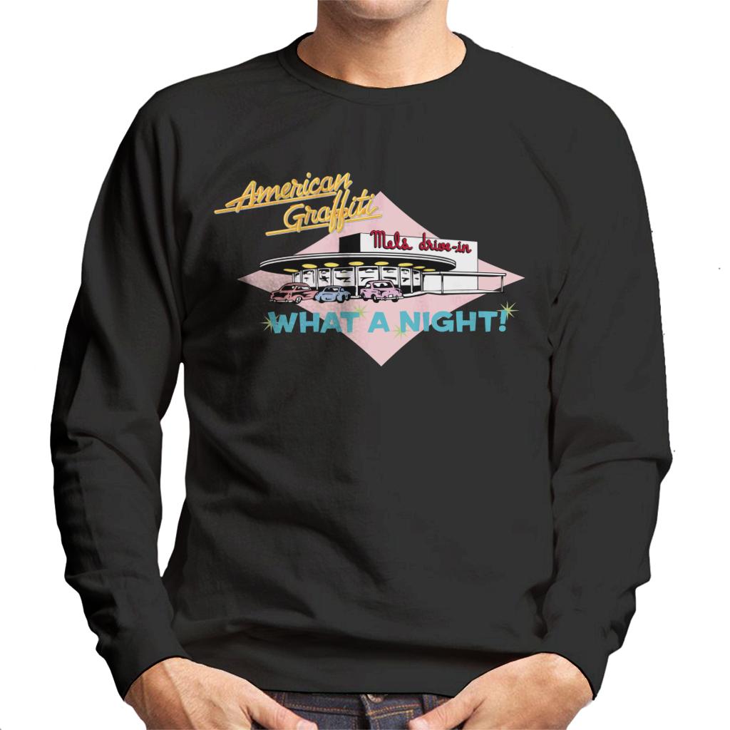 American Graffiti What A Night Men's Sweatshirt-ALL + EVERY