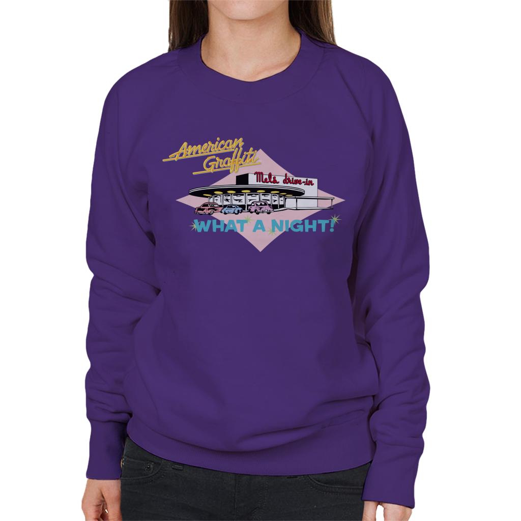 American Graffiti What A Night Women's Sweatshirt-ALL + EVERY