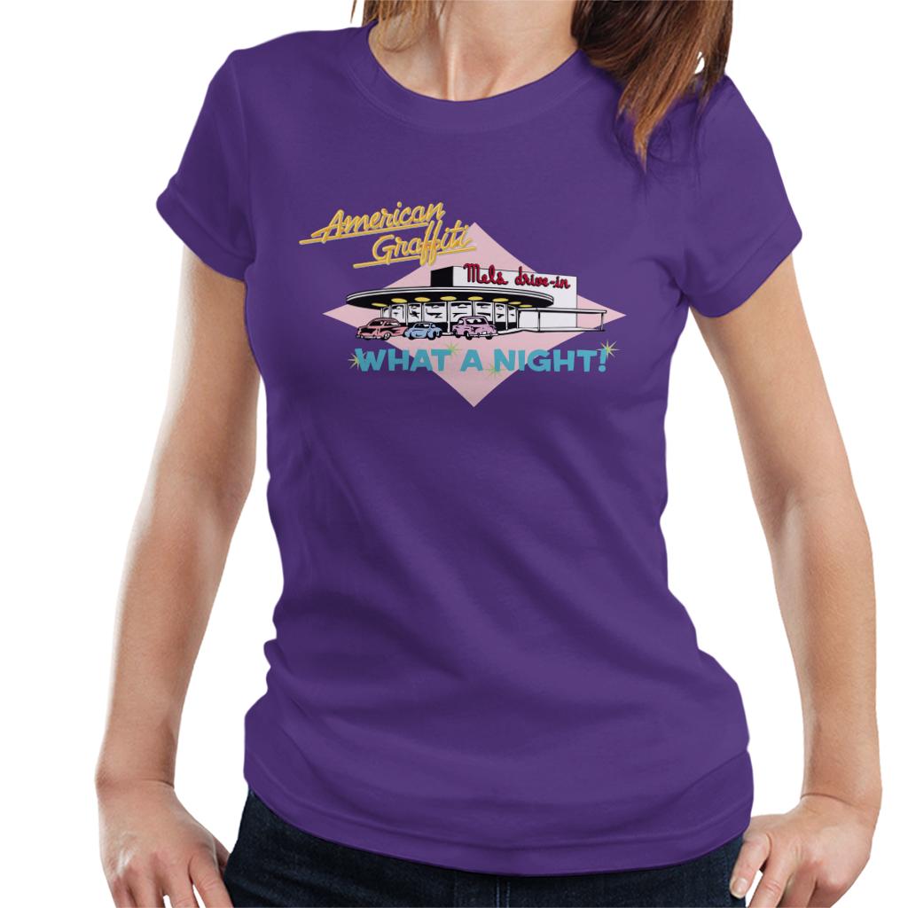 American Graffiti What A Night Women's T-Shirt-ALL + EVERY