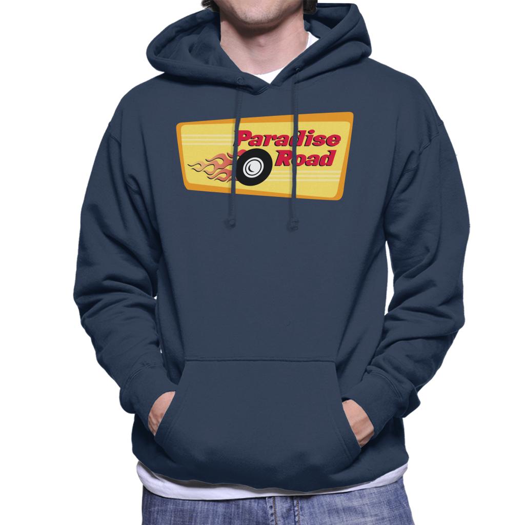 American Graffiti Paradise Road Men's Hooded Sweatshirt-ALL + EVERY