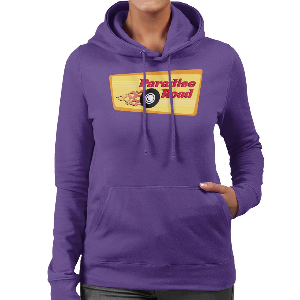 American Graffiti Paradise Road Women's Hooded Sweatshirt-ALL + EVERY