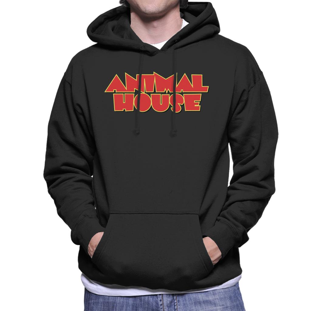 Animal House Red Logo Men's Hooded Sweatshirt-ALL + EVERY