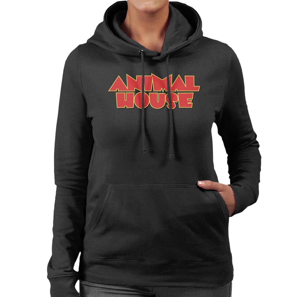 Animal House Red Logo Women's Hooded Sweatshirt-ALL + EVERY