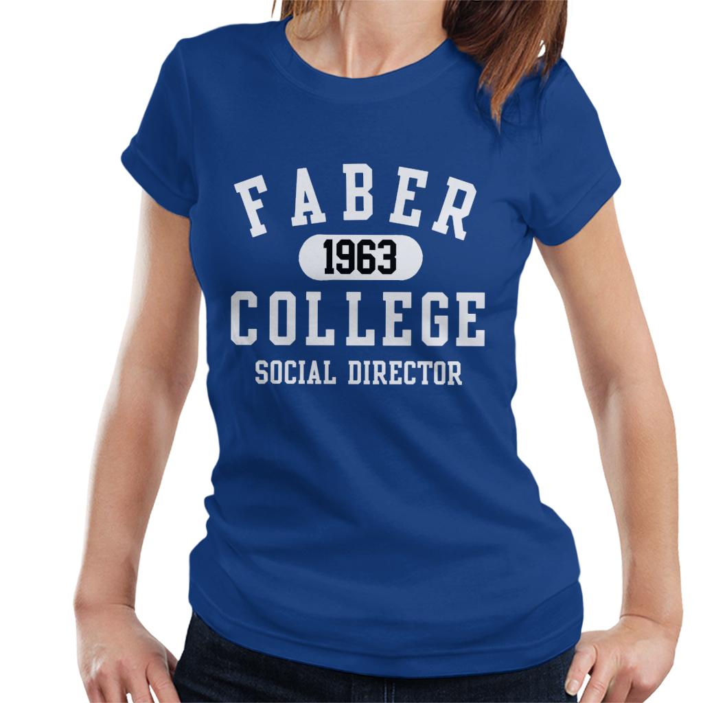 Animal House Faber 1963 College Social Director Women's T-Shirt-ALL + EVERY