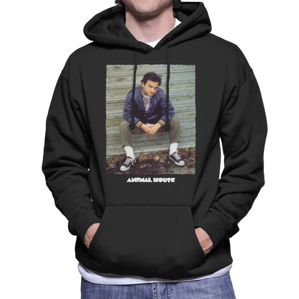 Animal House John Bluto Blutarsky Sitting Men's Hooded Sweatshirt-ALL + EVERY