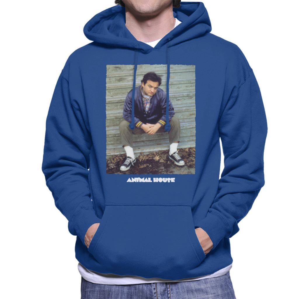 Animal House John Bluto Blutarsky Sitting Men's Hooded Sweatshirt-ALL + EVERY