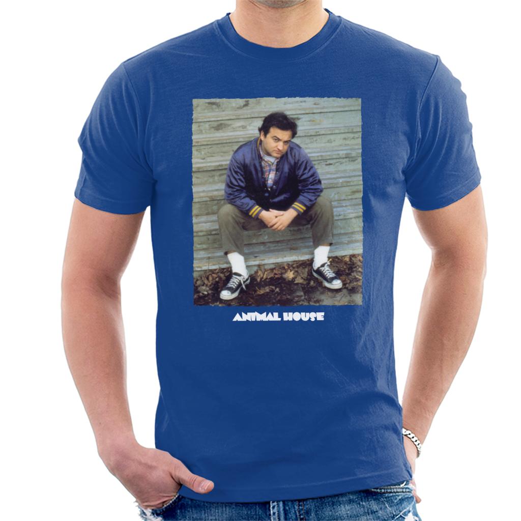 Animal House John Bluto Blutarsky Sitting Men's T-Shirt-ALL + EVERY