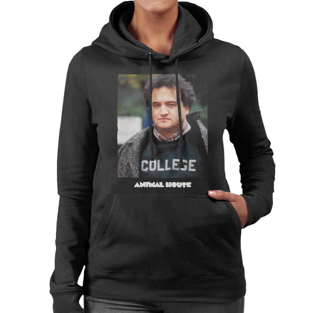 Animal House John Bluto Blutarsky College Women's Hooded Sweatshirt-ALL + EVERY