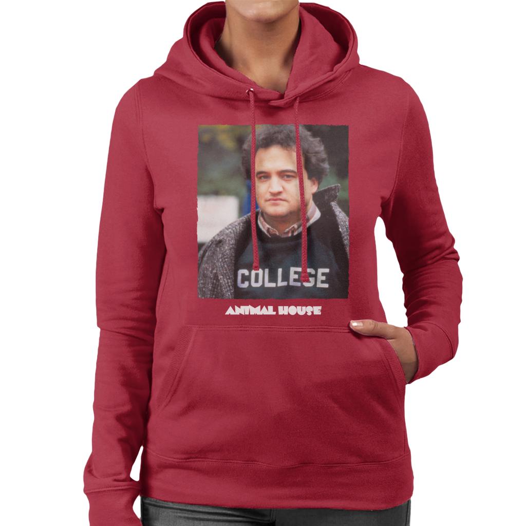 Animal House John Bluto Blutarsky College Women's Hooded Sweatshirt-ALL + EVERY