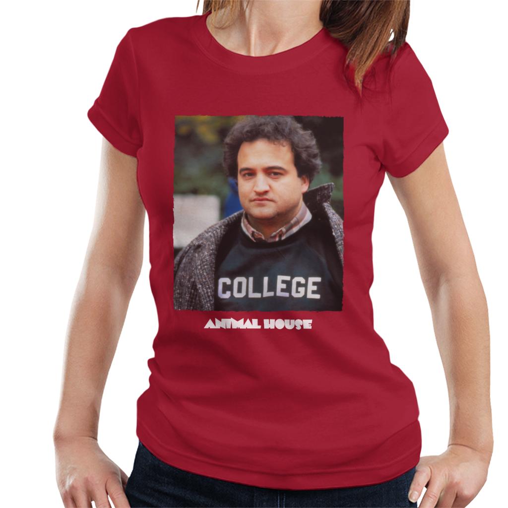 Animal House John Bluto Blutarsky College Women's T-Shirt-ALL + EVERY