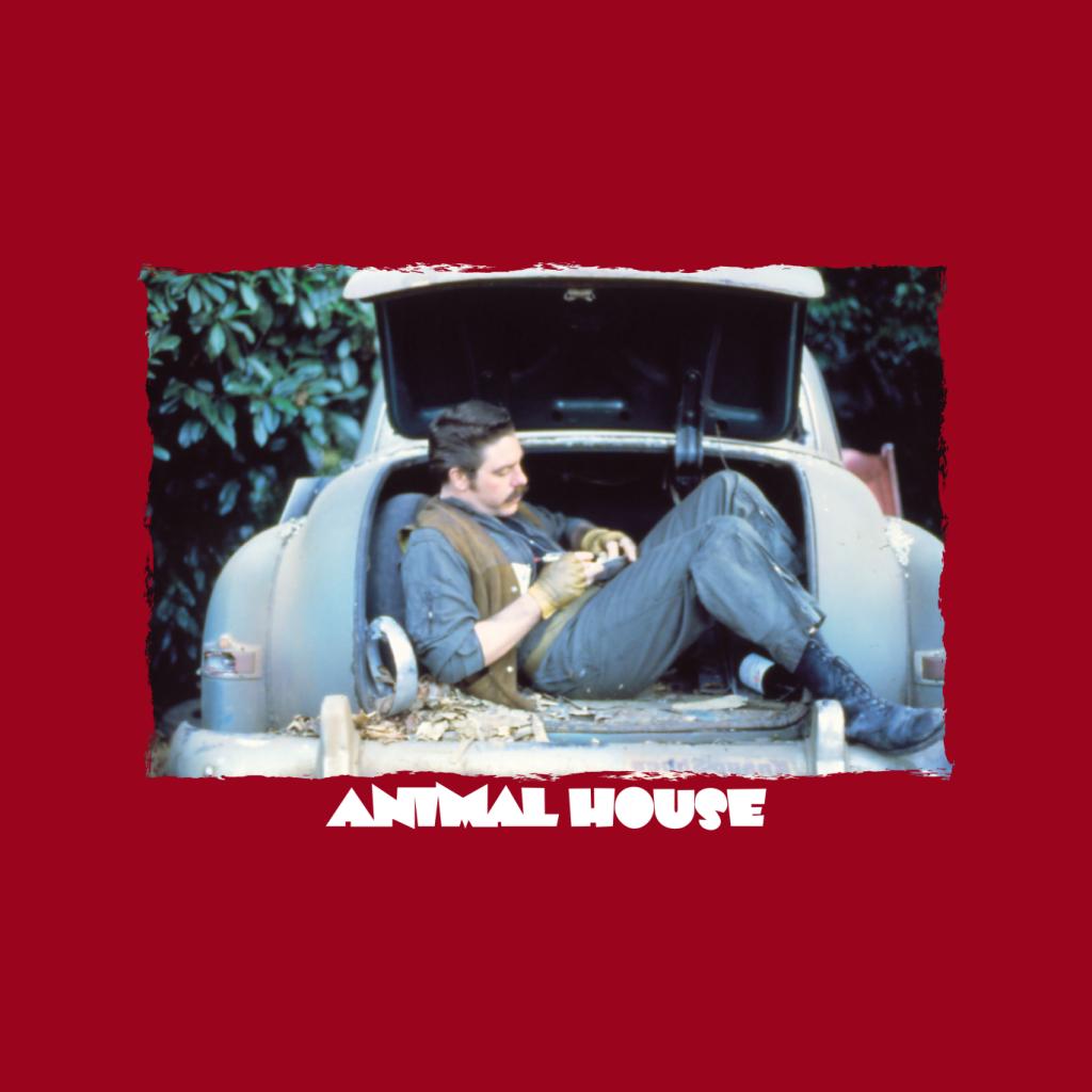 Animal House Daniel Simpson Sitting In Car Boot Women's T-Shirt-ALL + EVERY