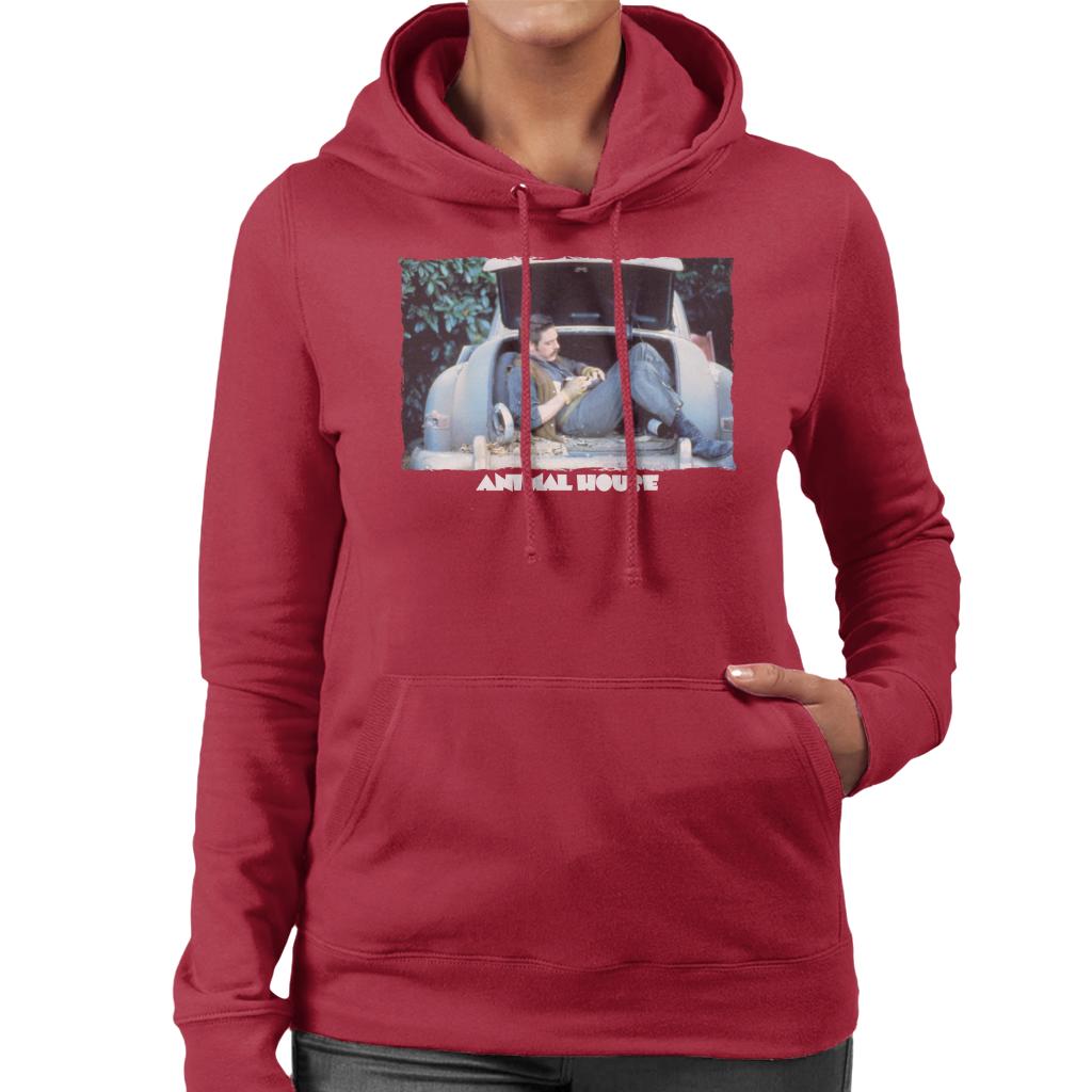 Animal House Daniel Simpson Sitting In Car Boot Women's Hooded Sweatshirt-ALL + EVERY