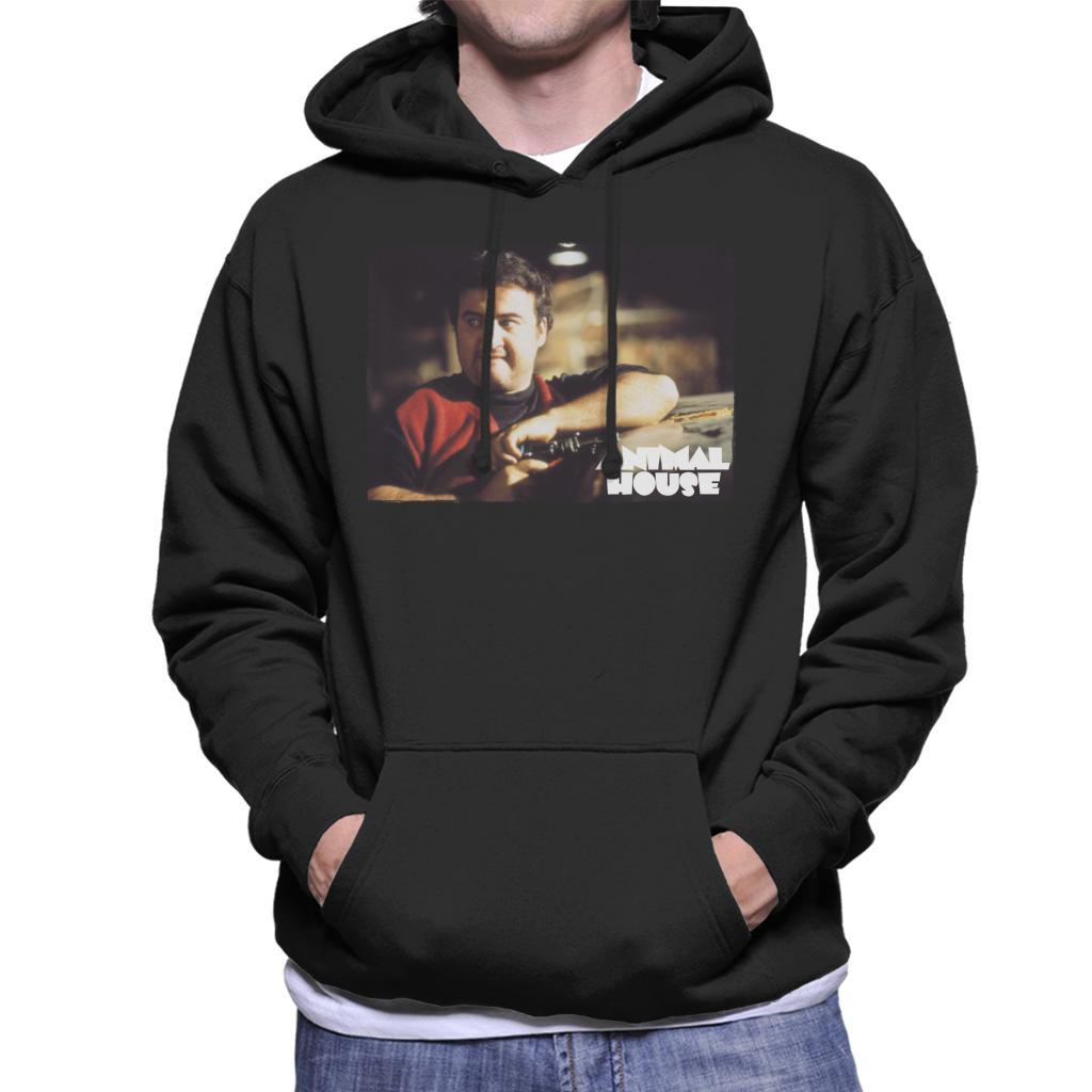 Animal House John Bluto Blutarsky Wearing Red Top Men's Hooded Sweatshirt-ALL + EVERY