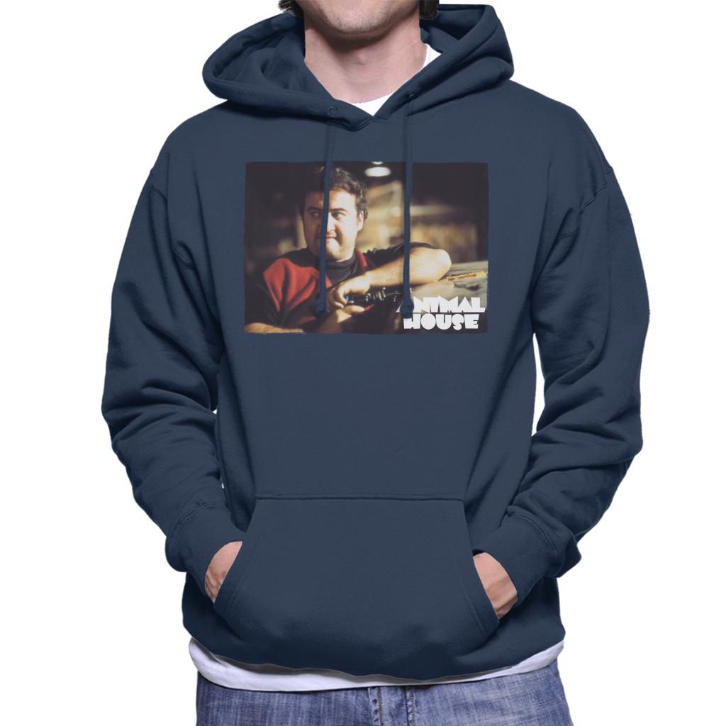 Animal House John Bluto Blutarsky Wearing Red Top Men's Hooded Sweatshirt-ALL + EVERY