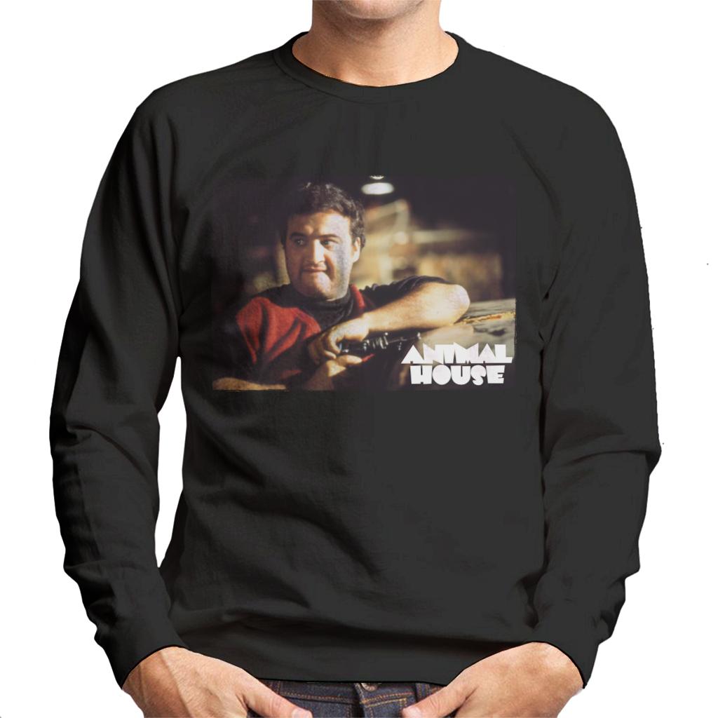 Animal House John Bluto Blutarsky Wearing Red Top Men's Sweatshirt-ALL + EVERY