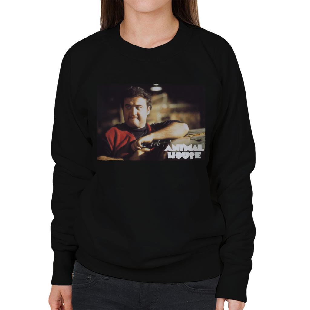 Animal House John Bluto Blutarsky Wearing Red Top Women's Sweatshirt-ALL + EVERY