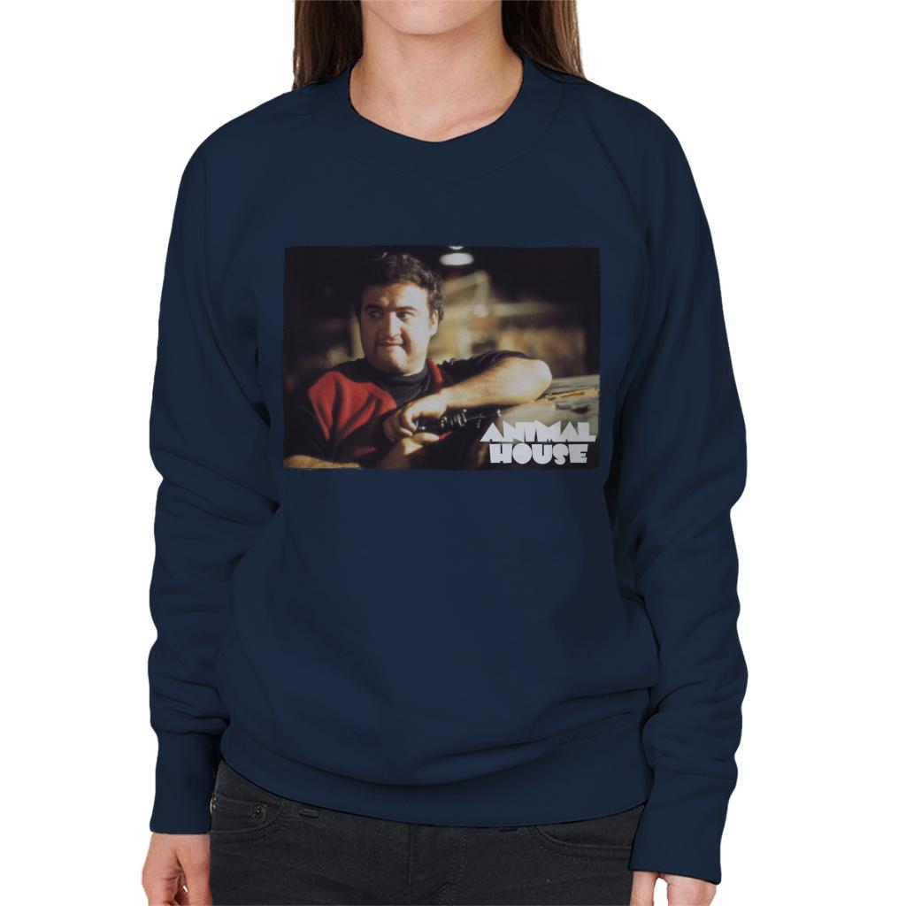 Animal House John Bluto Blutarsky Wearing Red Top Women's Sweatshirt-ALL + EVERY