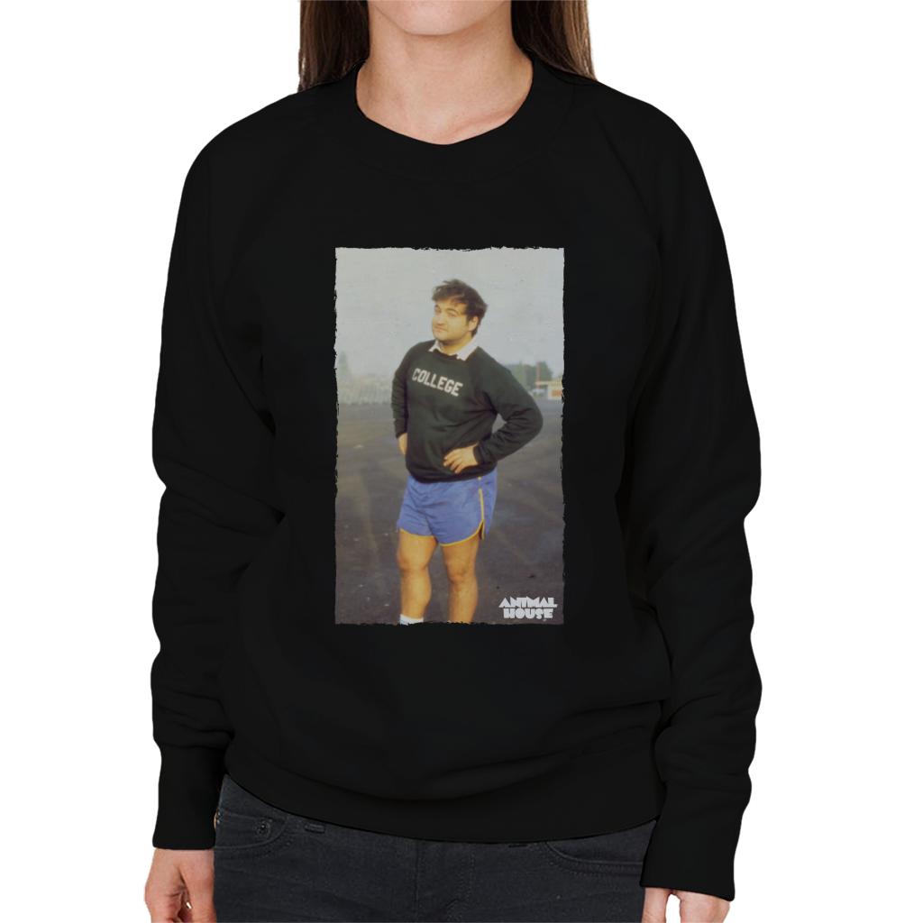 Animal House John Bluto Blutarsky Posing Women's Sweatshirt-ALL + EVERY