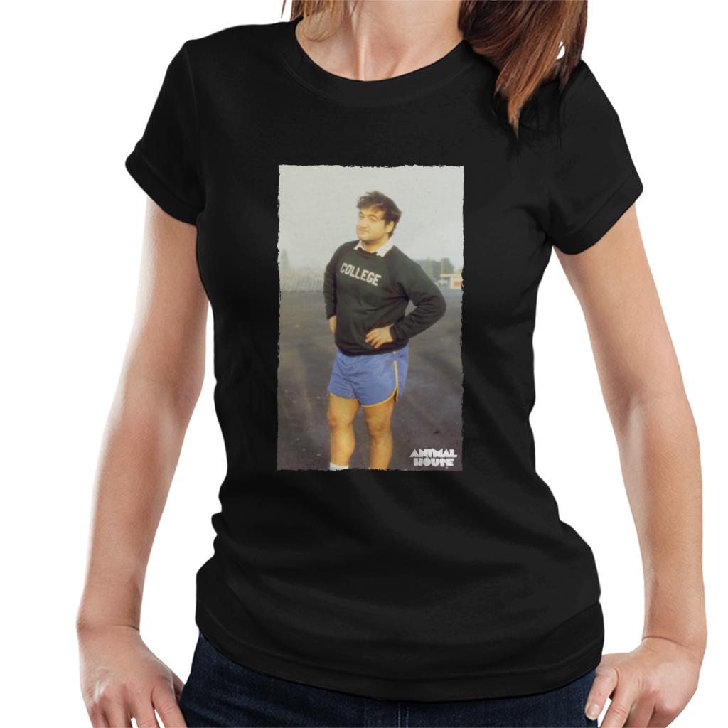 Animal House John Bluto Blutarsky Posing Women's T-Shirt-ALL + EVERY