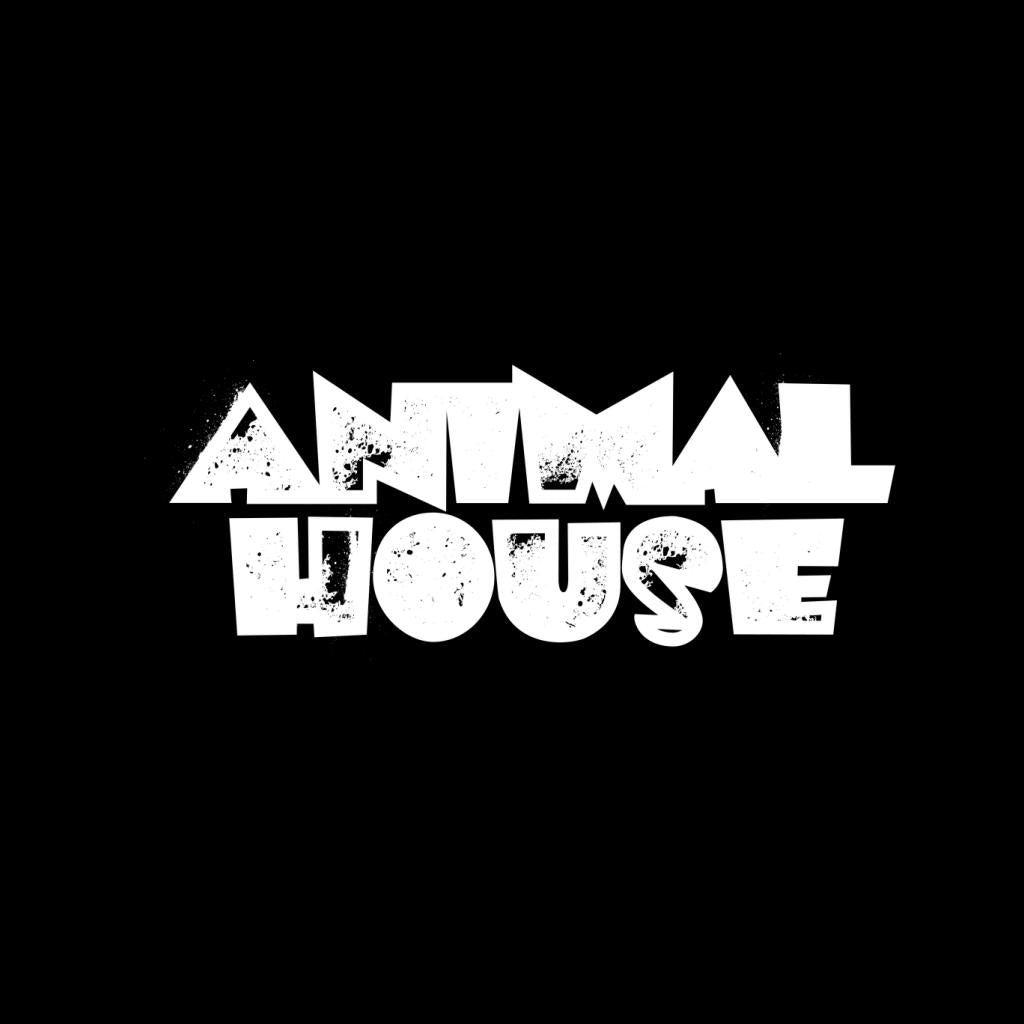 Animal House White Logo Men's T-Shirt-ALL + EVERY