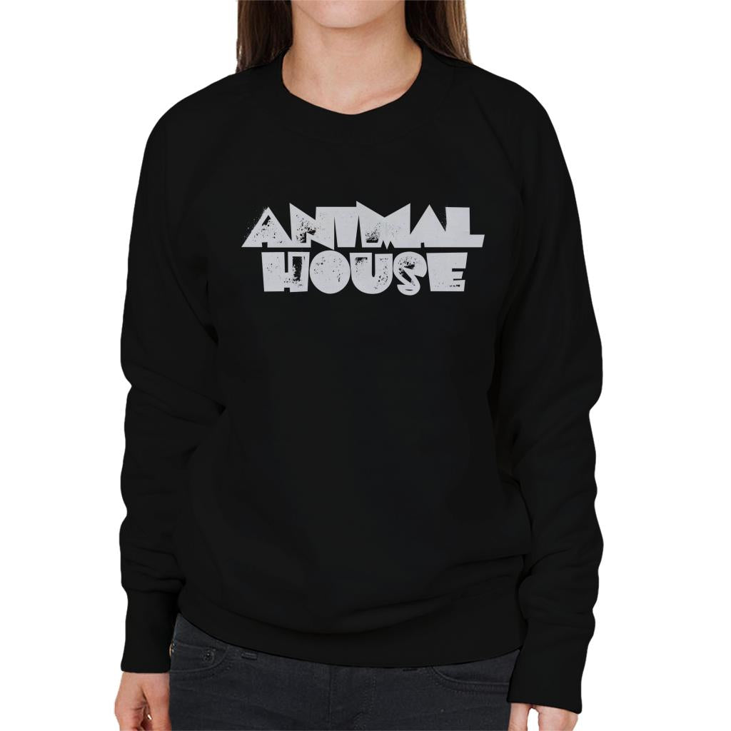 Animal House White Logo Women's Sweatshirt-ALL + EVERY