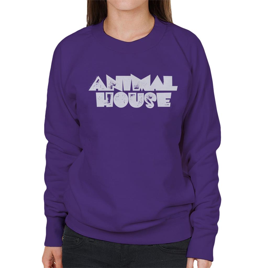 Animal House White Logo Women's Sweatshirt-ALL + EVERY