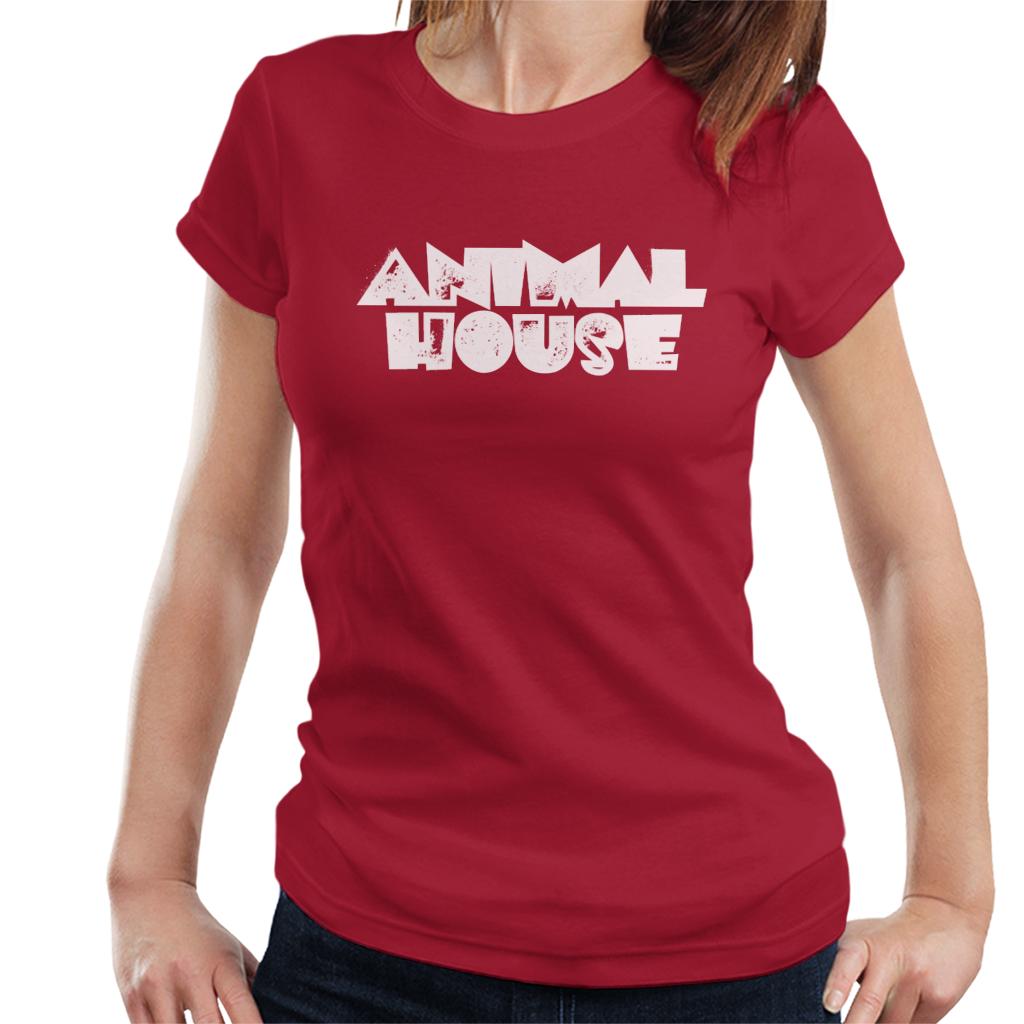 Animal House White Logo Women's T-Shirt-ALL + EVERY