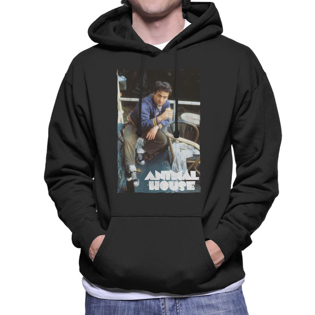 Animal House John Bluto Blutarsky Drinking Men's Hooded Sweatshirt-ALL + EVERY