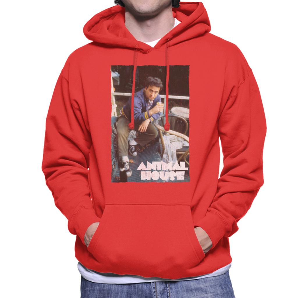 Animal House John Bluto Blutarsky Drinking Men's Hooded Sweatshirt-ALL + EVERY