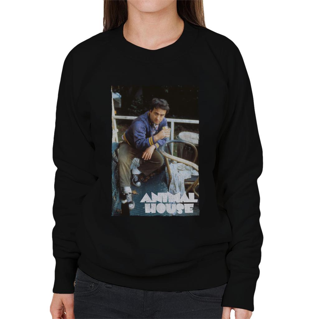 Animal House John Bluto Blutarsky Drinking Women's Sweatshirt-ALL + EVERY