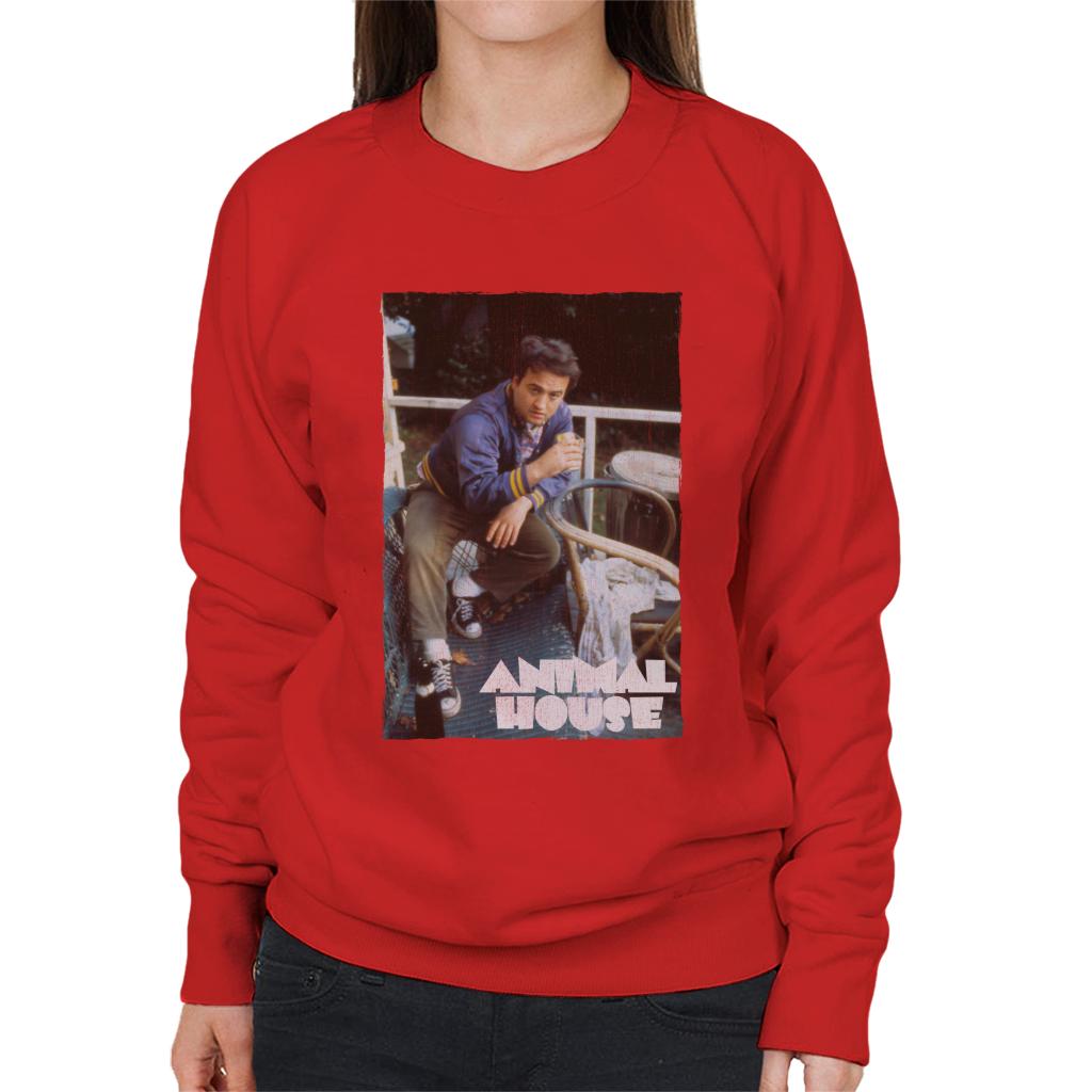 Animal House John Bluto Blutarsky Drinking Women's Sweatshirt-ALL + EVERY