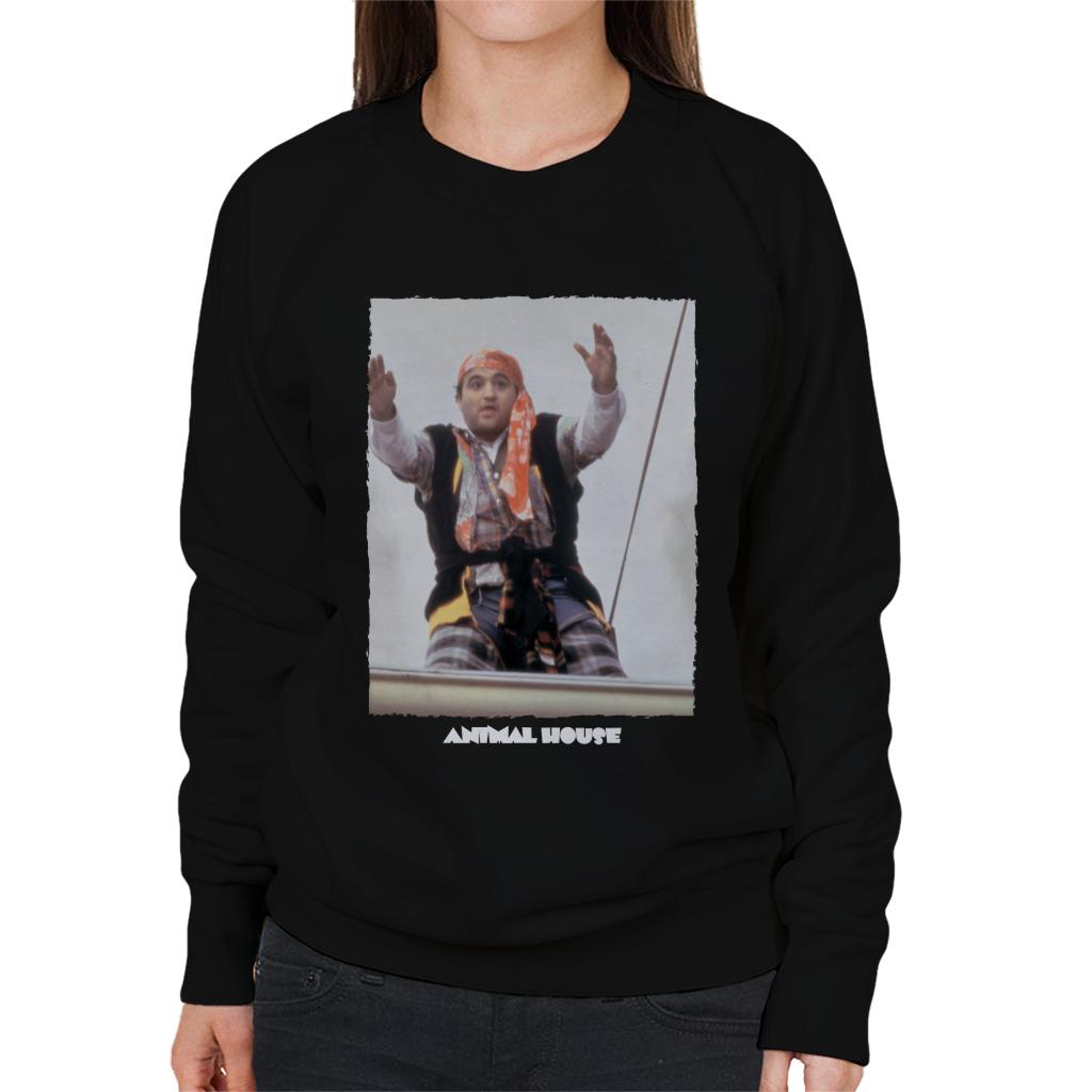 Animal House John Bluto Blutarsky As A Pirate Women's Sweatshirt-ALL + EVERY