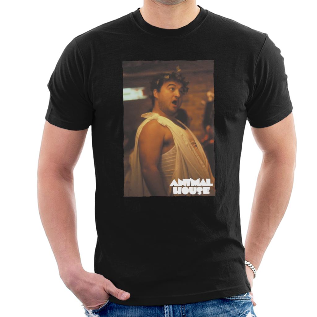 Animal House John Bluto Blutarsky Dressed In Toga Men's T-Shirt-ALL + EVERY