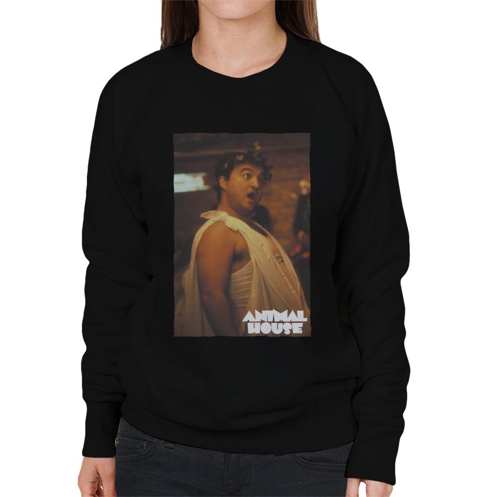 Animal House John Bluto Blutarsky Dressed In Toga Women's Sweatshirt-ALL + EVERY