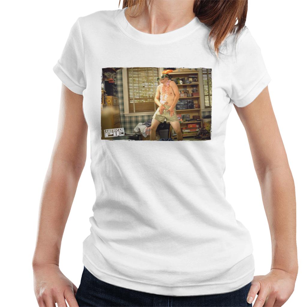 American Pie Jim Dancing Women's T-Shirt-ALL + EVERY