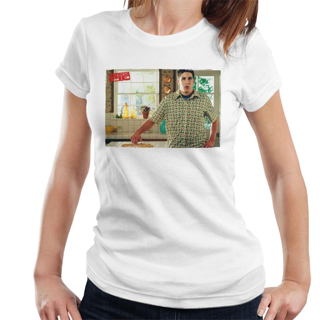 American Pie Jim Touches Pie Women's T-Shirt-ALL + EVERY