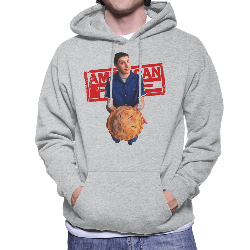 American Pie Jim Holding Pie Men's Hooded Sweatshirt-ALL + EVERY