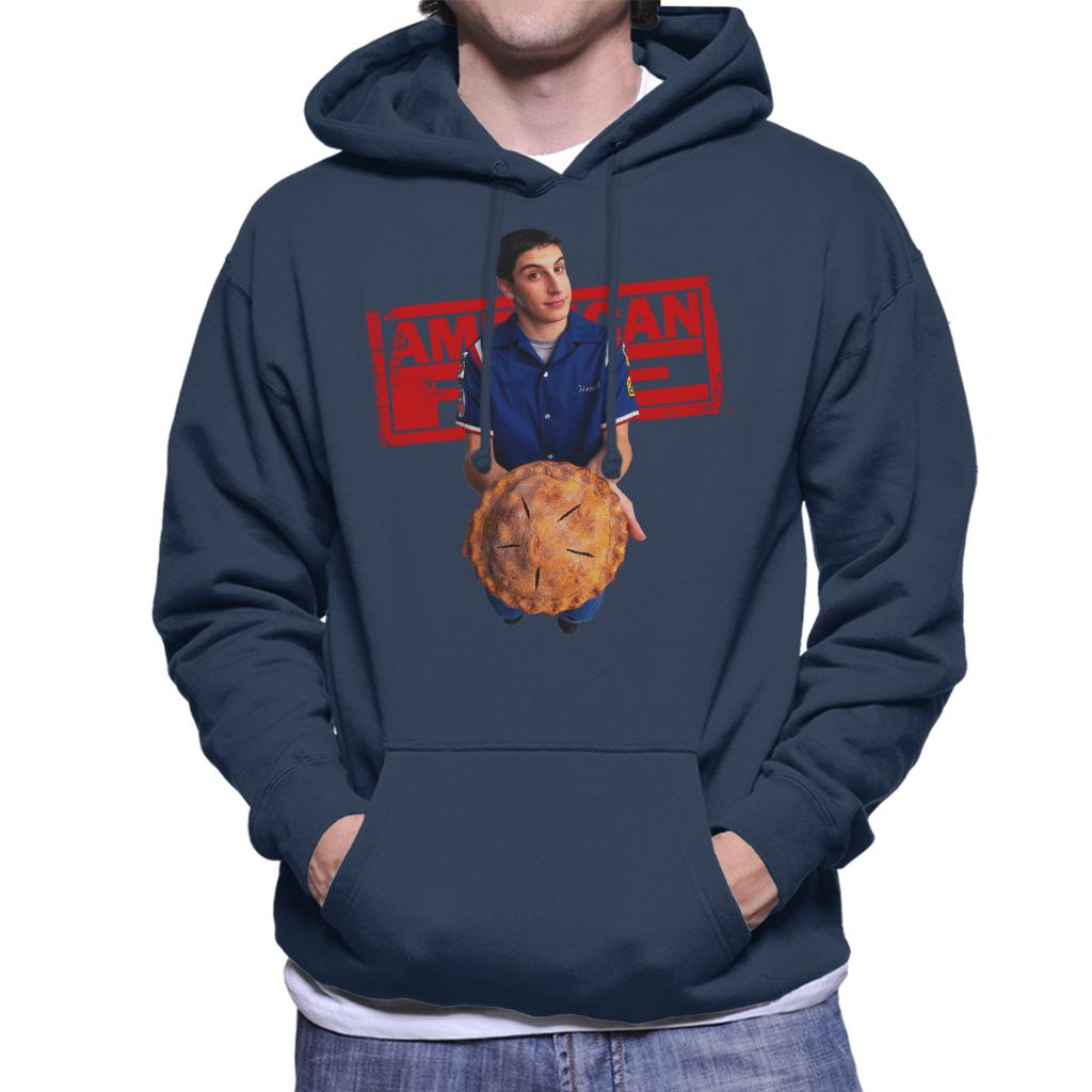 American Pie Jim Holding Pie Men's Hooded Sweatshirt-ALL + EVERY