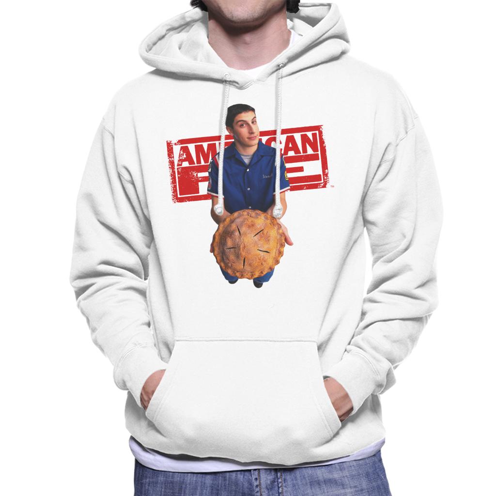 American Pie Jim Holding Pie Men's Hooded Sweatshirt-ALL + EVERY