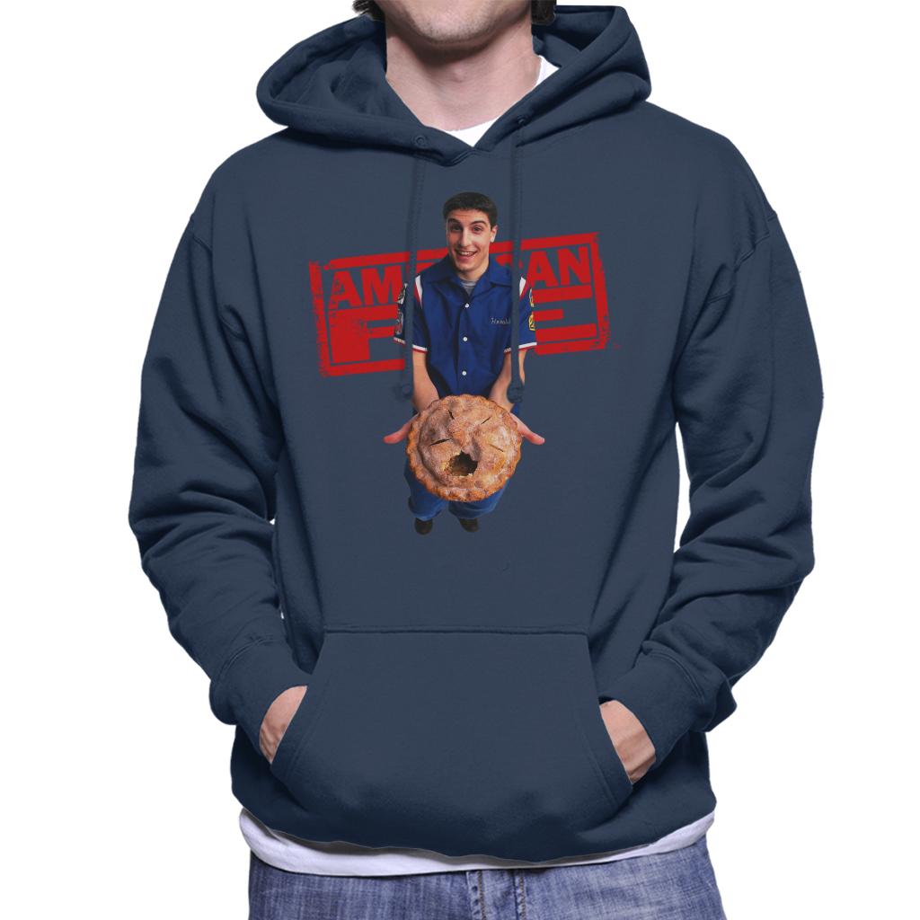 American Pie Jim Holding Eaten Pie Men's Hooded Sweatshirt-ALL + EVERY