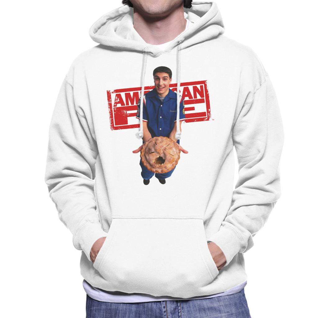 American Pie Jim Holding Eaten Pie Men's Hooded Sweatshirt-ALL + EVERY