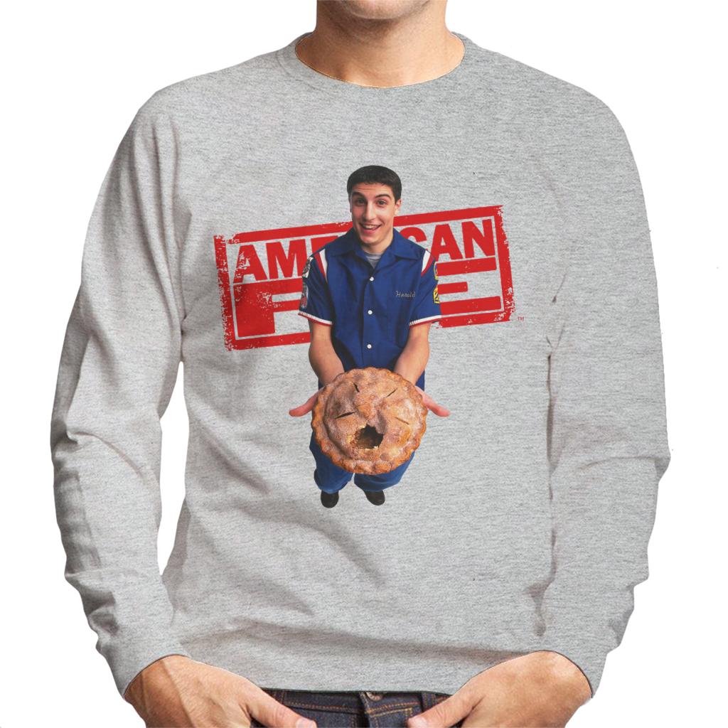 American Pie Jim Holding Eaten Pie Men's Sweatshirt-ALL + EVERY