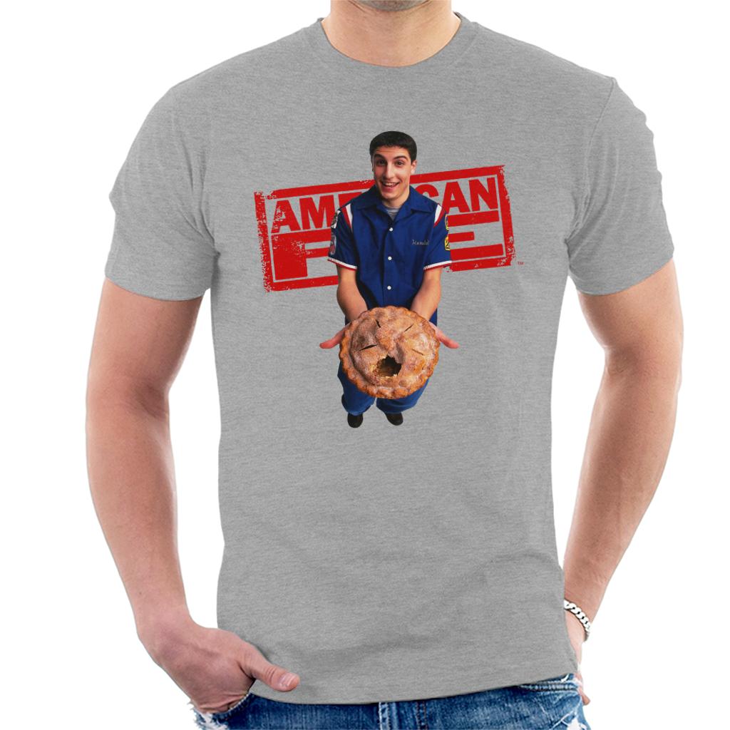 American Pie Jim Holding Eaten Pie Men's T-Shirt-ALL + EVERY