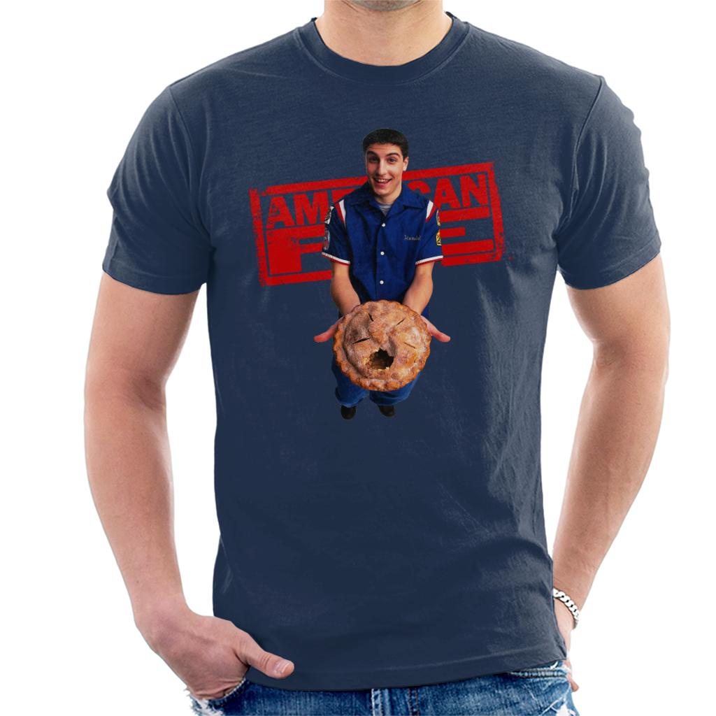 American Pie Jim Holding Eaten Pie Men's T-Shirt-ALL + EVERY