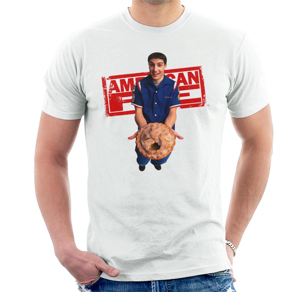 American Pie Jim Holding Eaten Pie Men's T-Shirt-ALL + EVERY