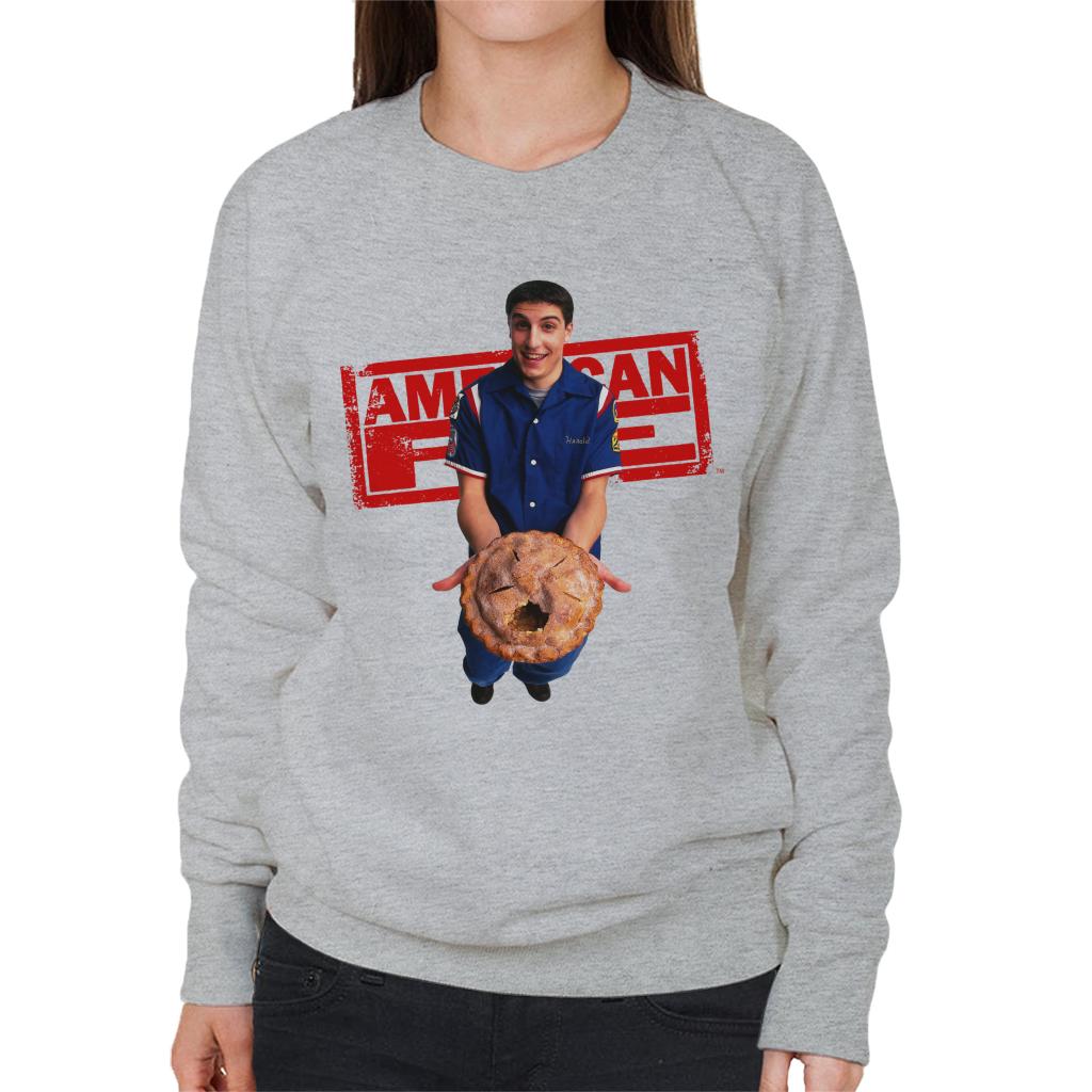 American Pie Jim Holding Eaten Pie Women's Sweatshirt-ALL + EVERY