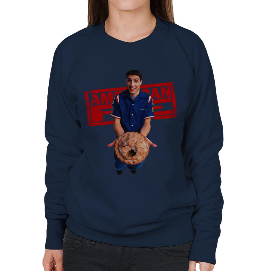 American Pie Jim Holding Eaten Pie Women's Sweatshirt-ALL + EVERY