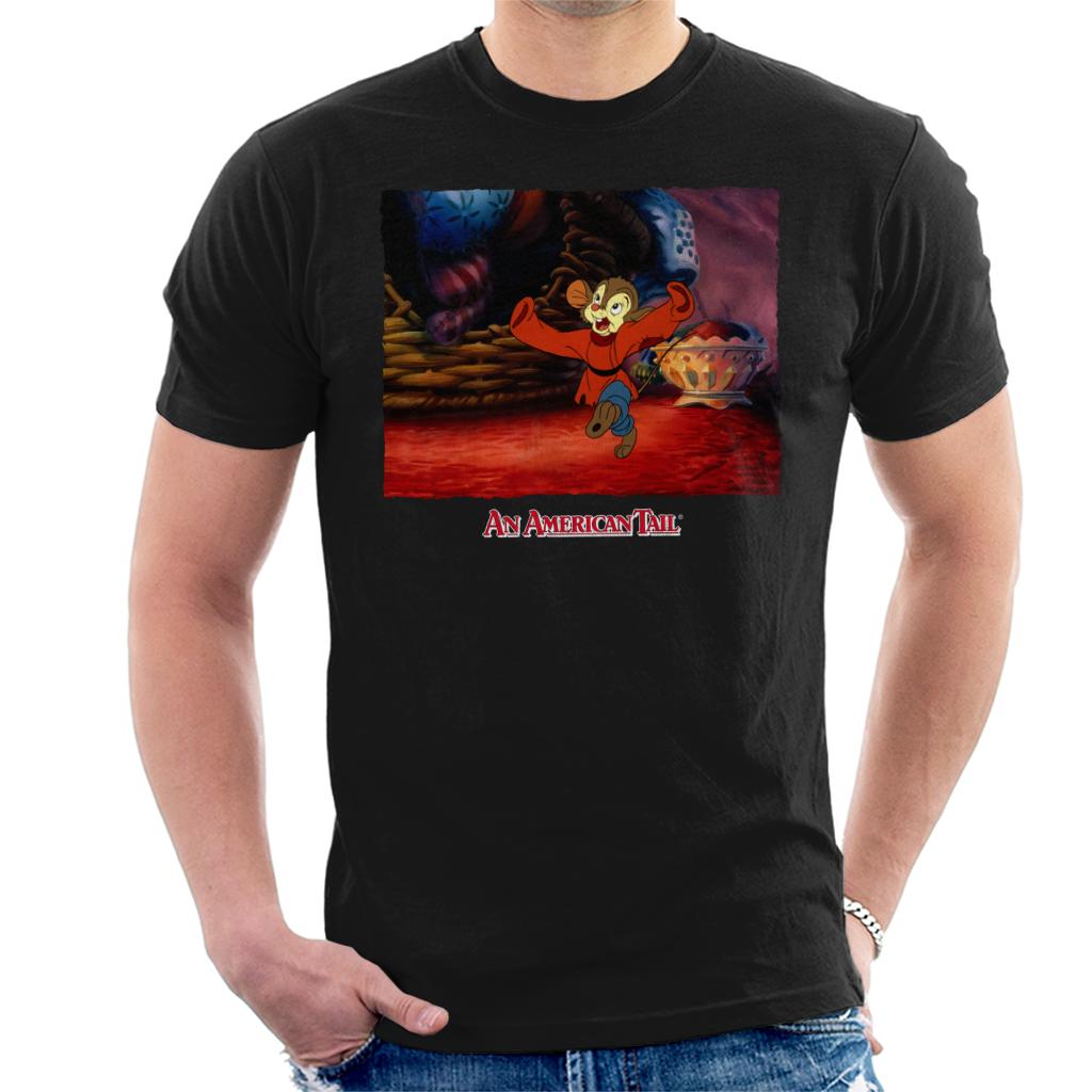 An American Tail Fievel Dancing Men's T-Shirt-ALL + EVERY